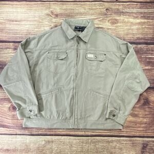 Vintage 1990s Rocawear Men Harrington Style Work Full Zip Jacket Cotton Size 3XL